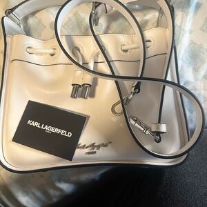 Karl Lagerfeld Cream and Black Tote